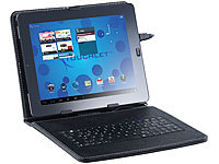 TOUCHLET 2in1-Schutztasche mit Tastatur für Tablet-PC X10(refurbished); Windows Tablet PCs, Android-Tablet-PCs (ab 7,8") 