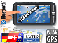 Tablet-PC mit Android2.2, GPS & Navi-Software Westeuropa (refurbished); Tablet PC, Touchlet Tablet-PCs 