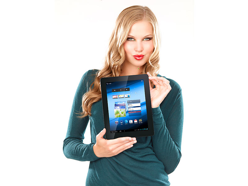 TOUCHLET 9,7"-Tablet-PC X10.dual mit Doppelkern-CPU, Android 4.1, HDMI; Tabletpc, Touchlet Tablet-PCs 